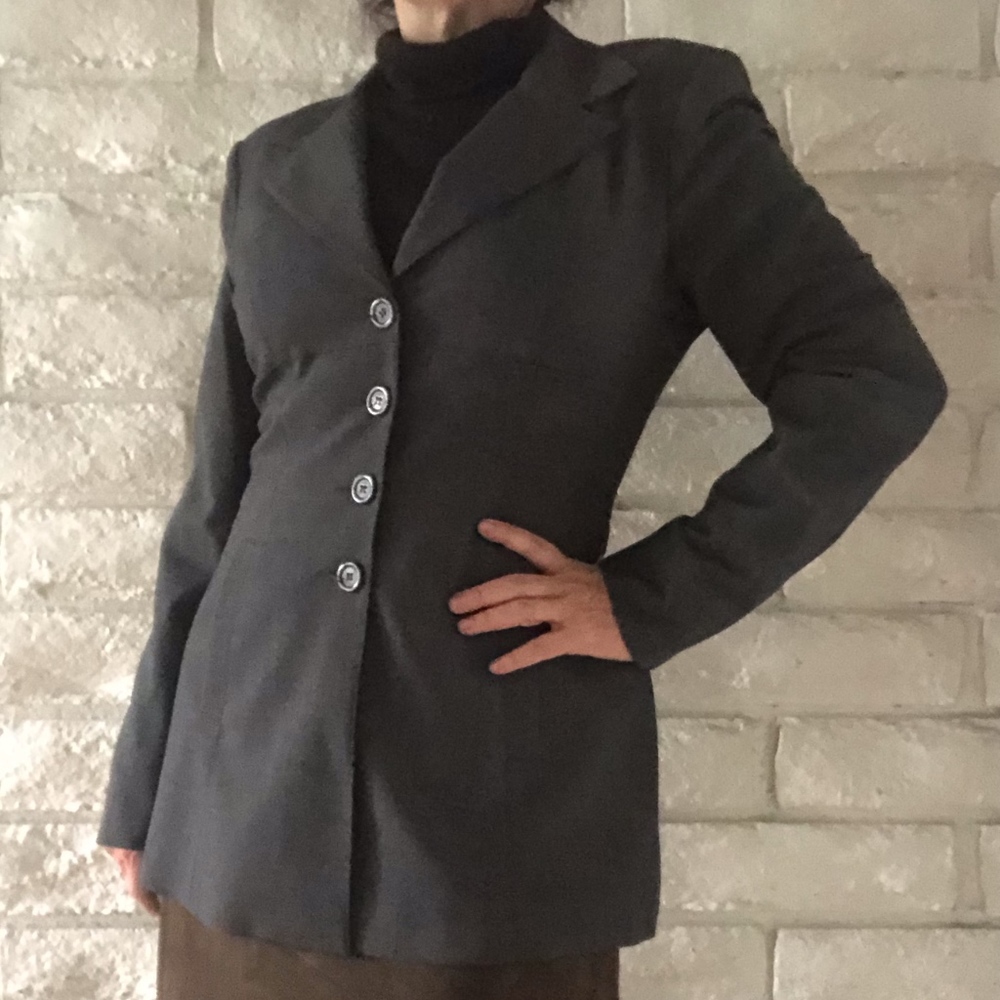 Bebe Grey Blazer Sz 10